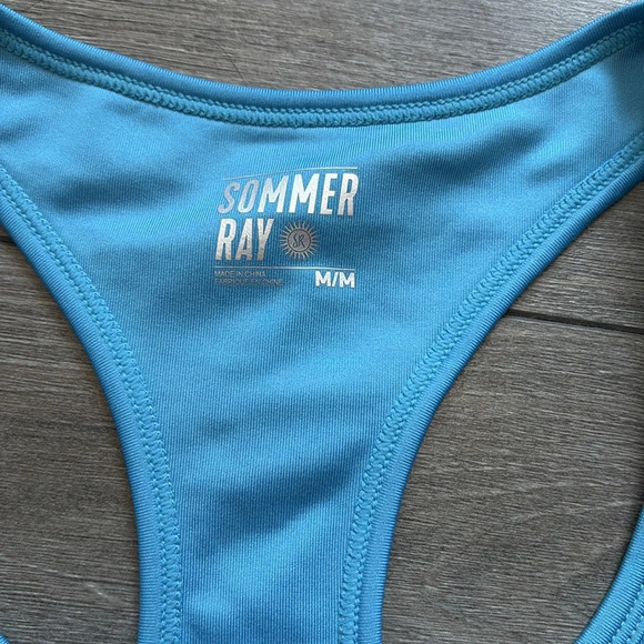 MM13 Sommer ray crop top in blue - Picture 2 of 3